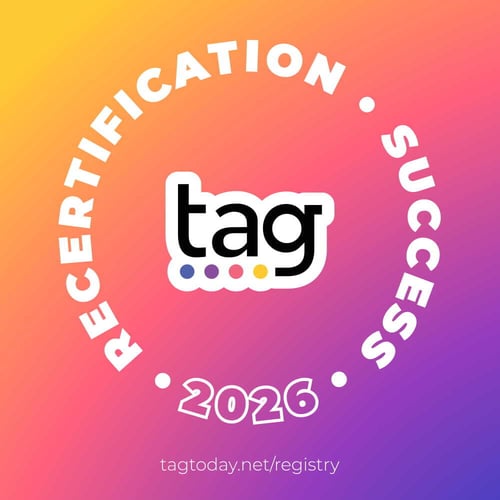 TAG Recert Success 2026 Square
